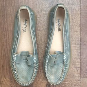 Bed Stu distressed penny loafers.